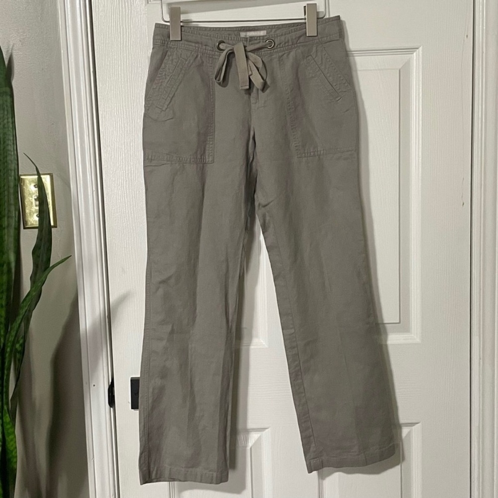 Banana Republic Ryan Fit Linen Pull On Pants
with Tie Belt